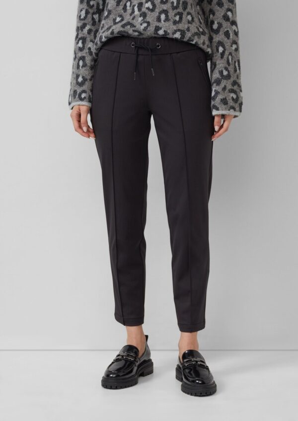 Jogpants mit Elastikbund und Biesen