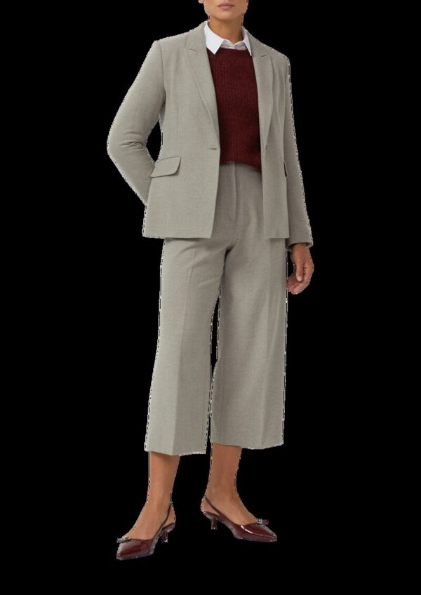 Taillierter Flanell-Blazer in melierter Optik