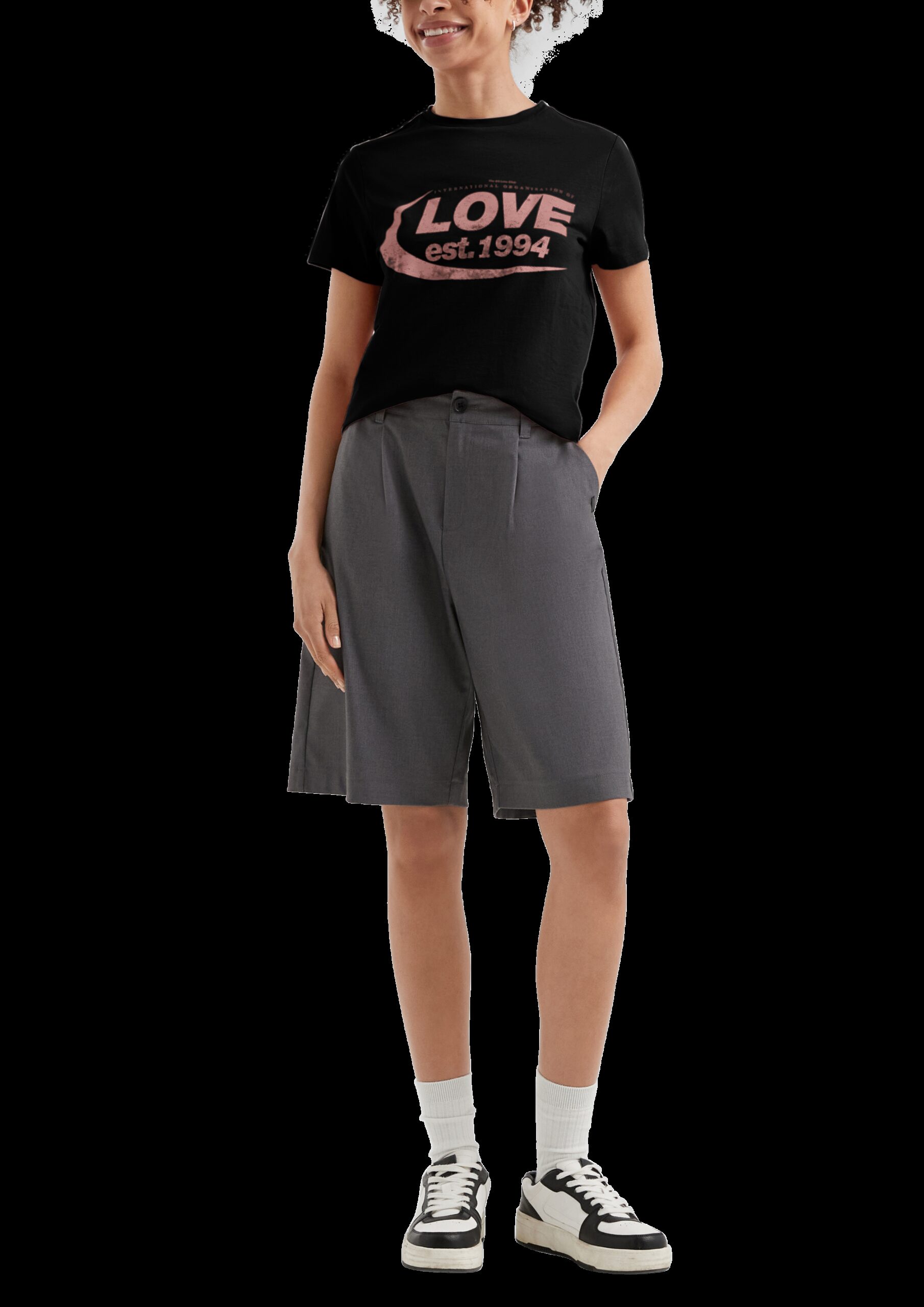 Baumwollshirt mit Frontprint