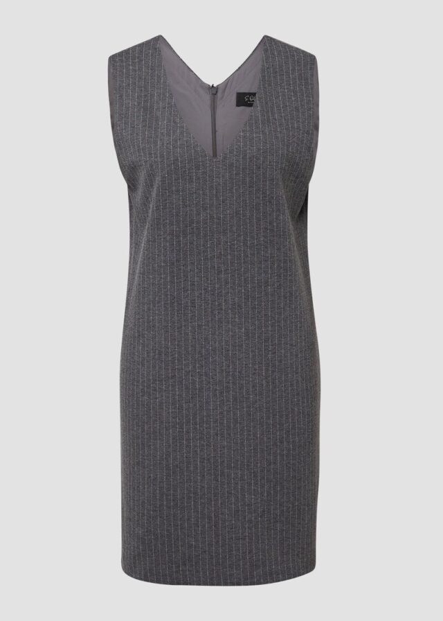 Kleid im A-Shape mit Nadelstreifen