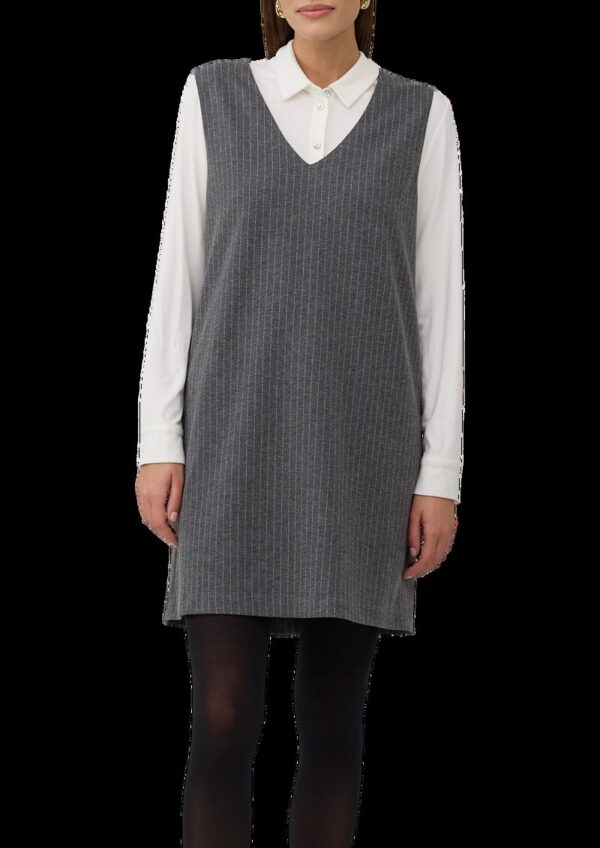 Kleid im A-Shape mit Nadelstreifen