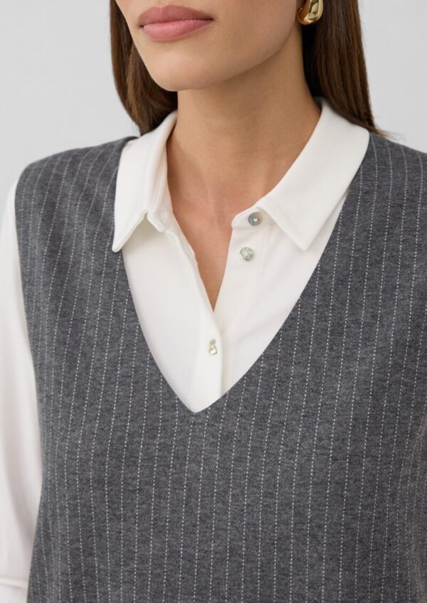 Kleid im A-Shape mit Nadelstreifen