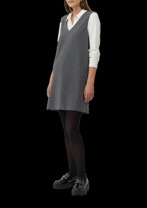 Kleid im A-Shape mit Nadelstreifen