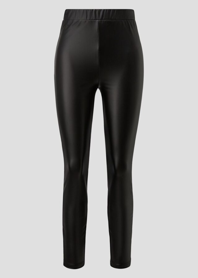 Leggings in Leder-Optik