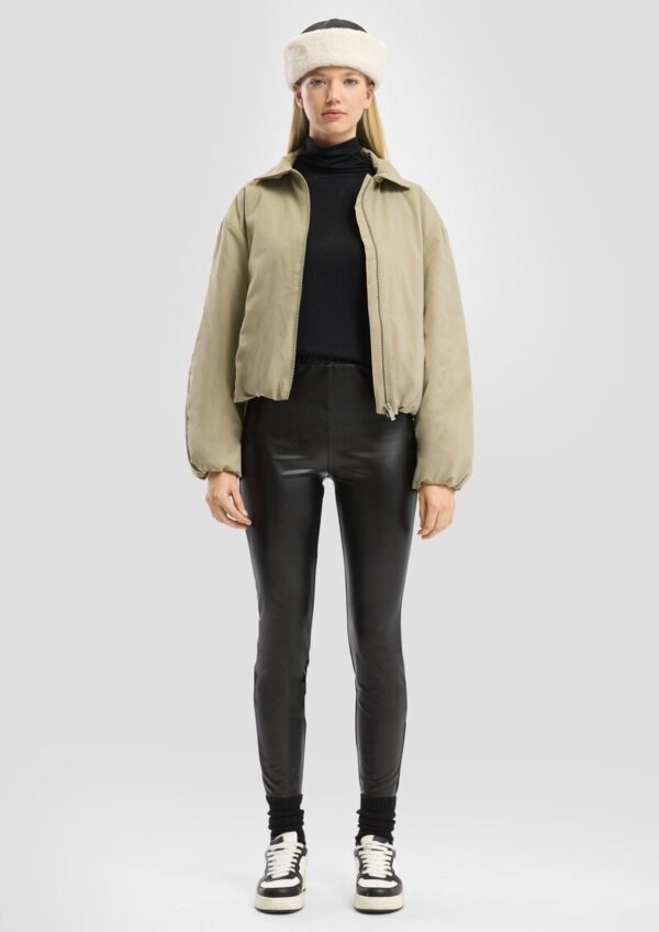 Leggings in Leder-Optik