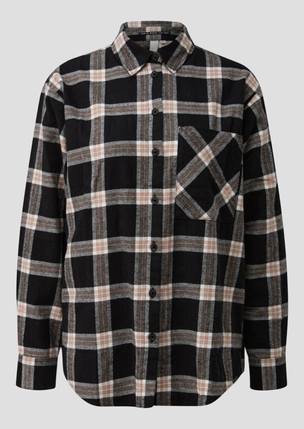 Flanellhemd mit Karomuster