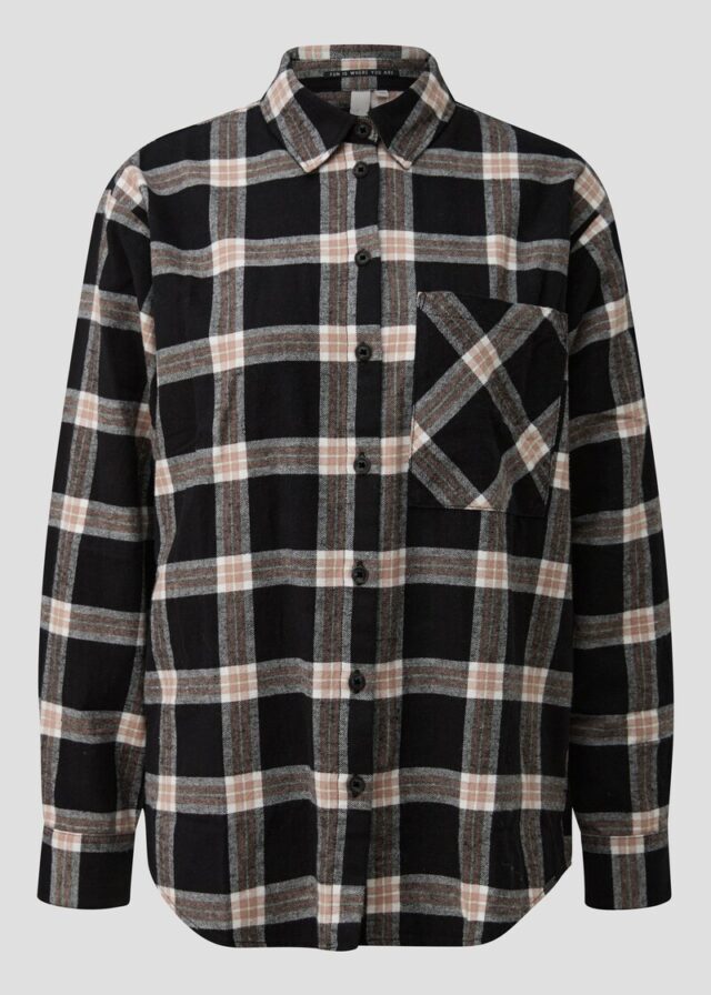 Flanellhemd mit Karomuster
