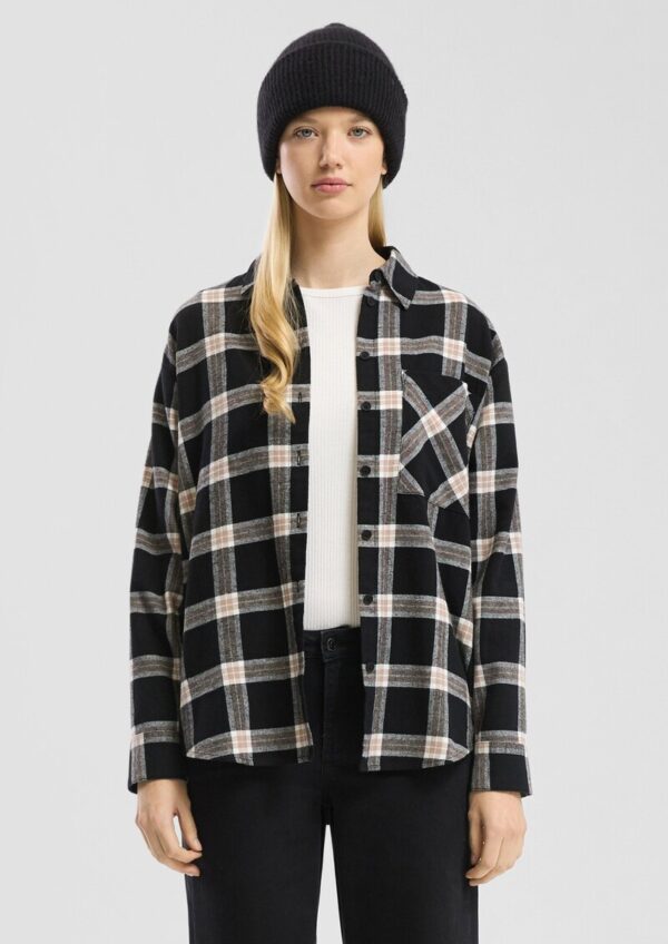 Flanellhemd mit Karomuster