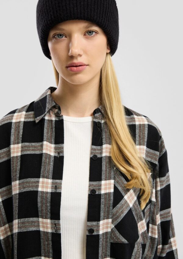 Flanellhemd mit Karomuster