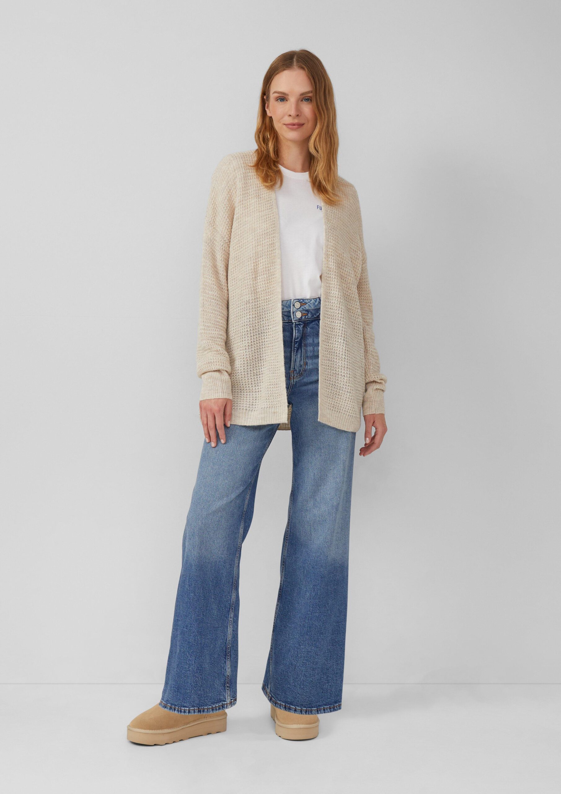 Strick-Cardigan aus Alpakamix