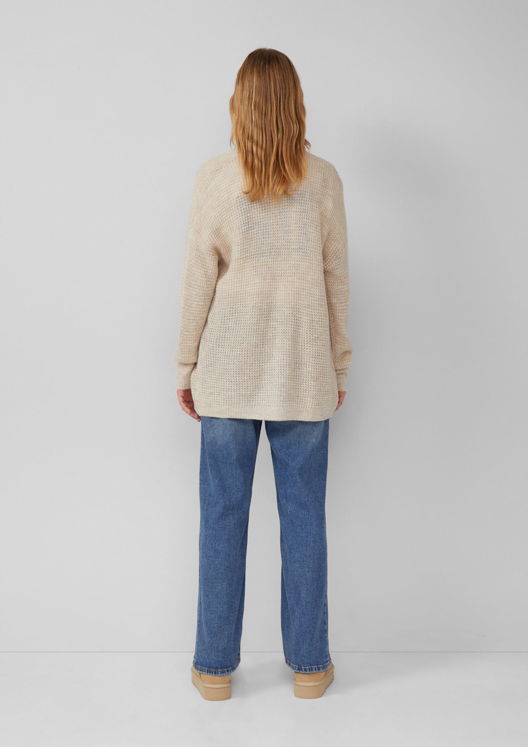 Strick-Cardigan aus Alpakamix