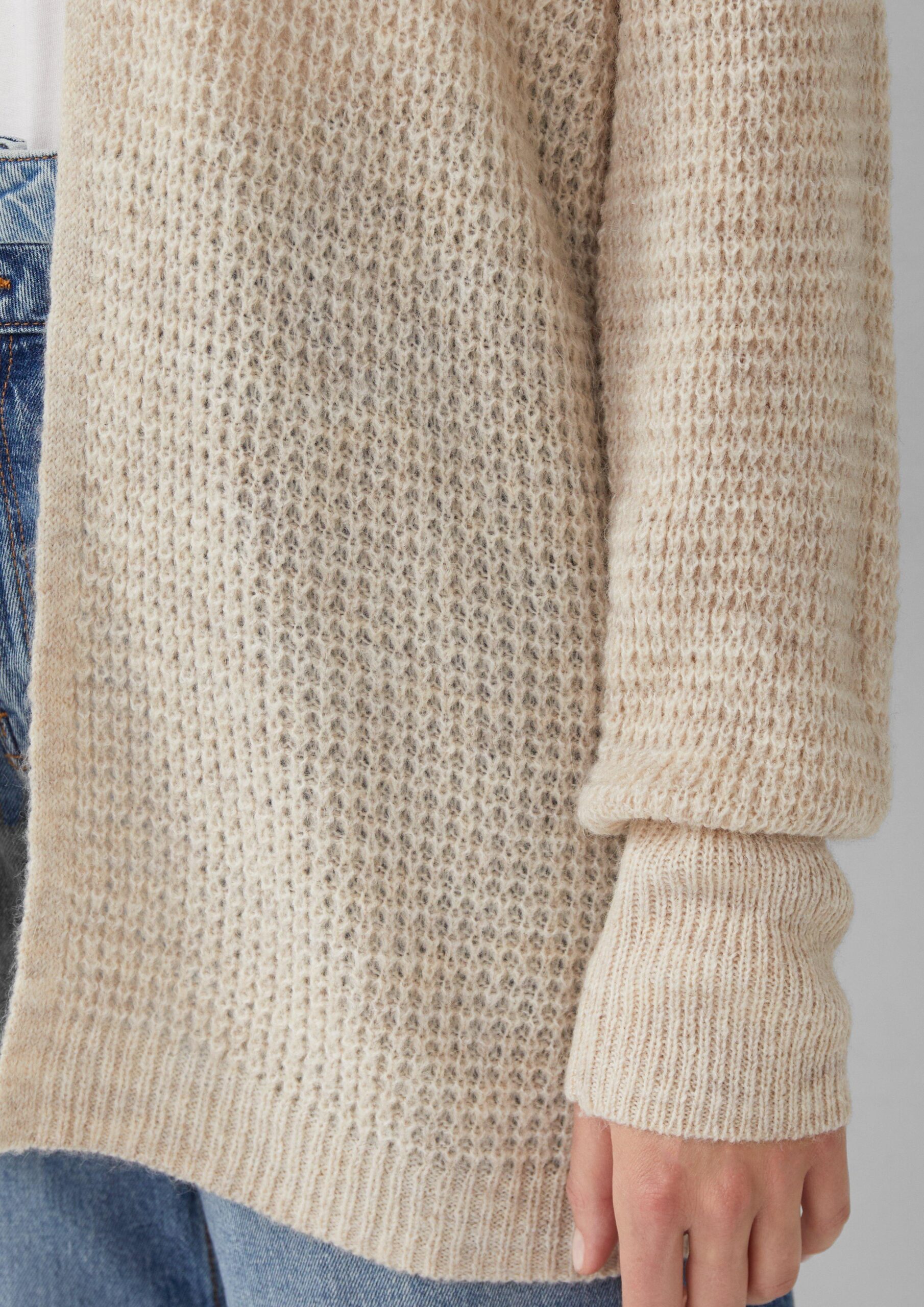 Strick-Cardigan aus Alpakamix