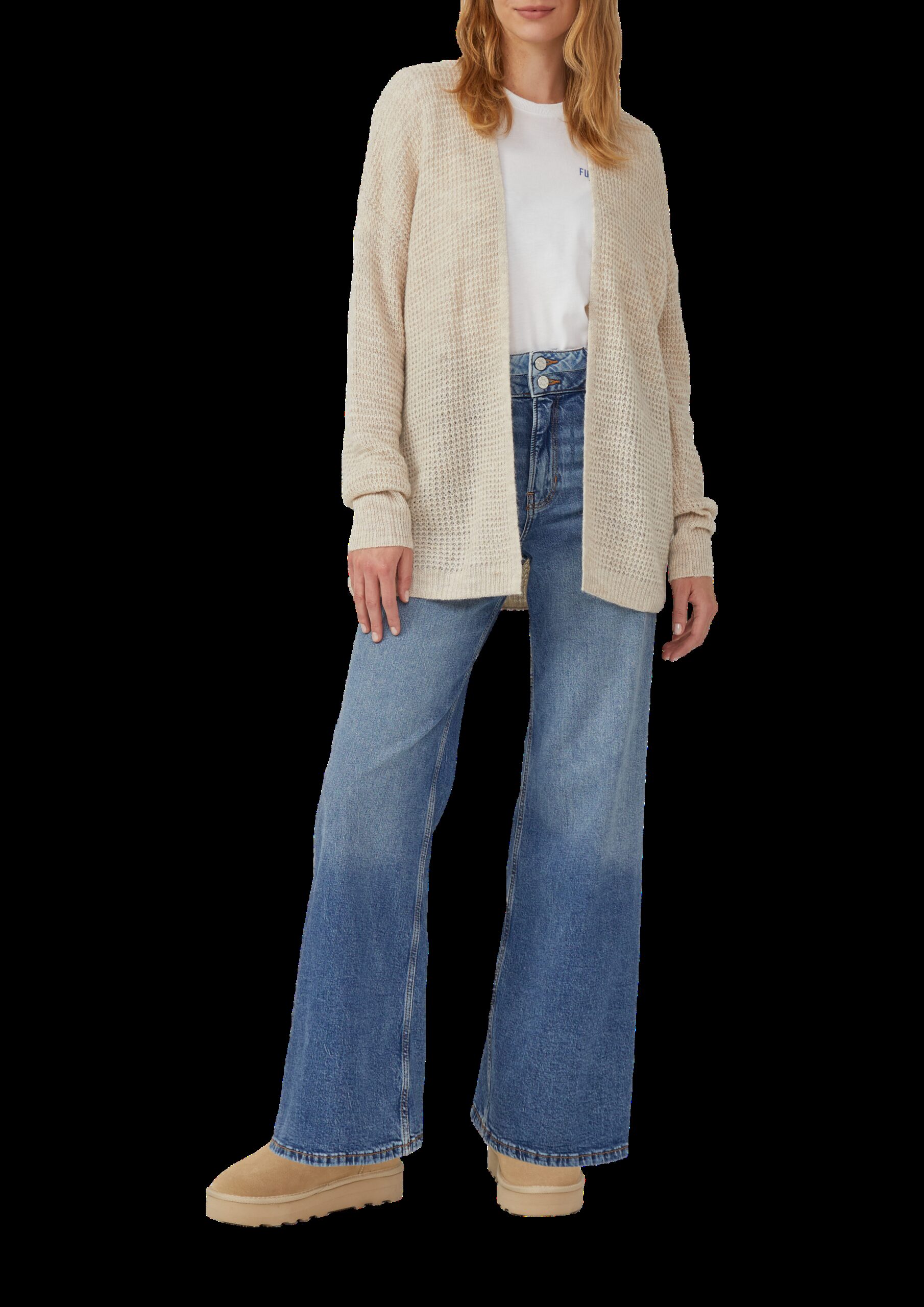 Strick-Cardigan aus Alpakamix