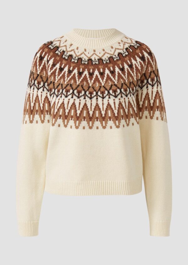 Strickpullover mit Jacquard-Muster