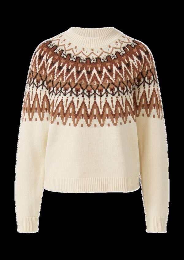Strickpullover mit Jacquard-Muster