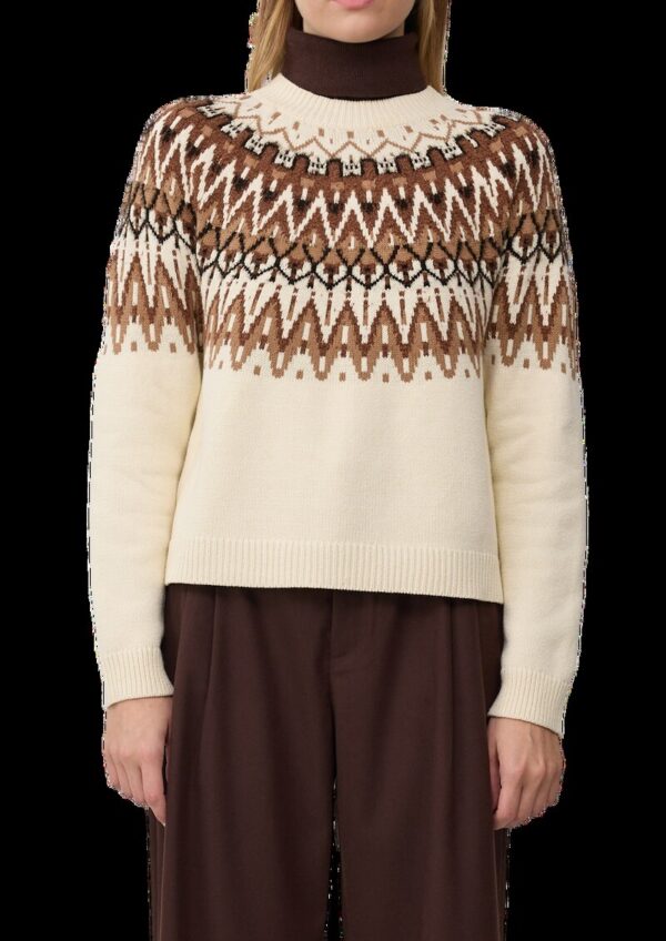 Strickpullover mit Jacquard-Muster