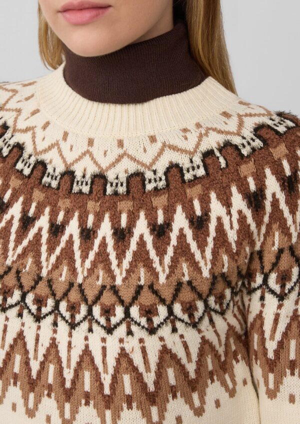 Strickpullover mit Jacquard-Muster