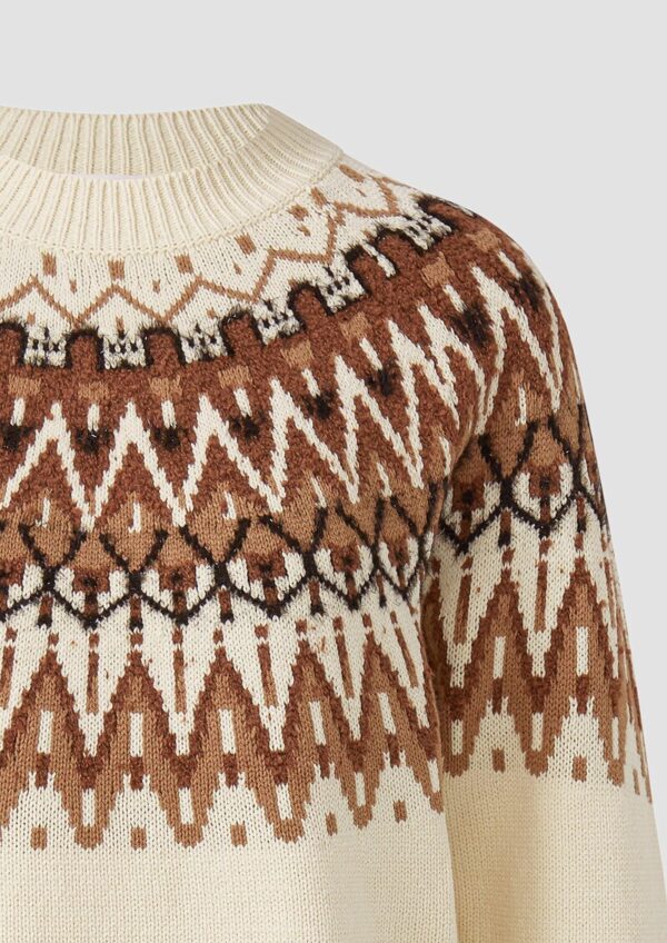 Strickpullover mit Jacquard-Muster