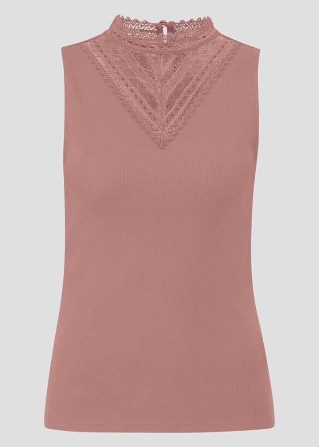 Ripptop mit Spitzeneinsatz