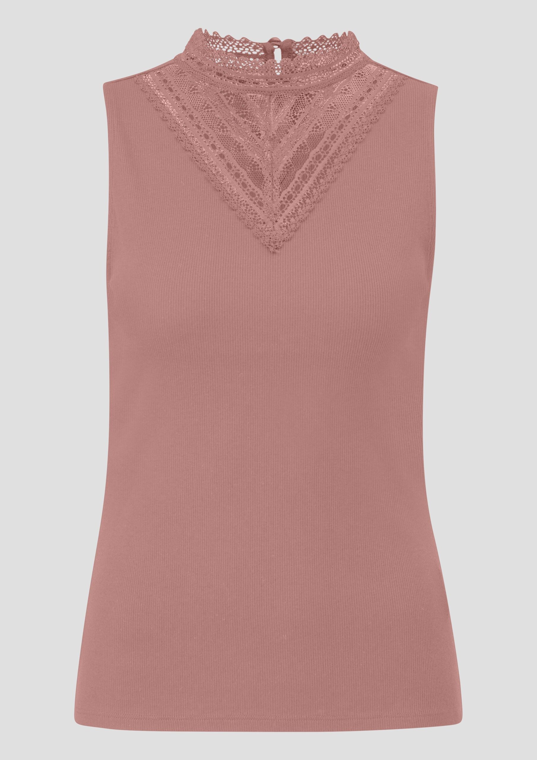 Ripptop mit Spitzeneinsatz