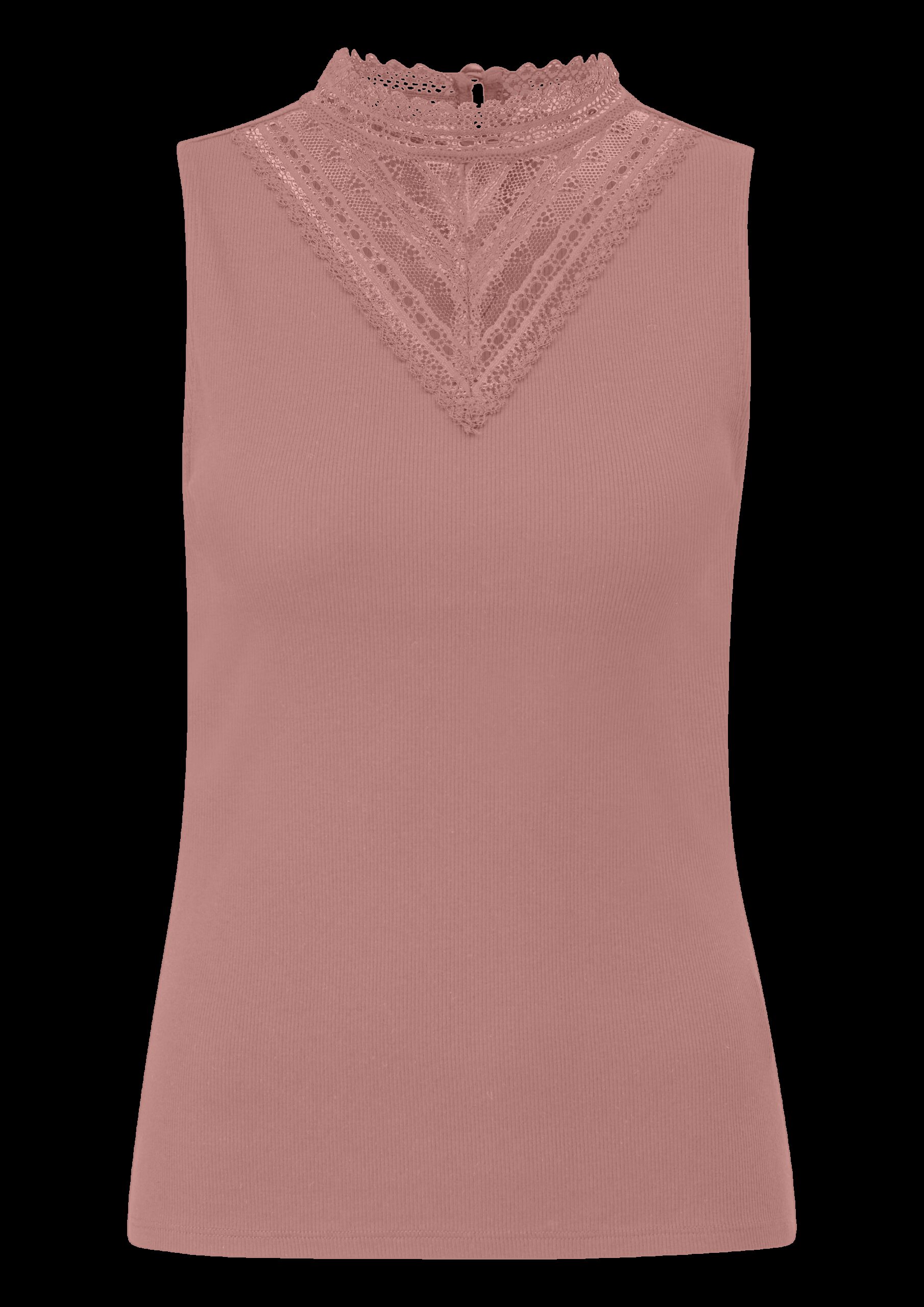 Ripptop mit Spitzeneinsatz