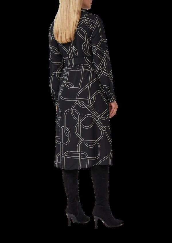 Hemdblusenkleid mit Eingrifftaschen und Bindegürtel