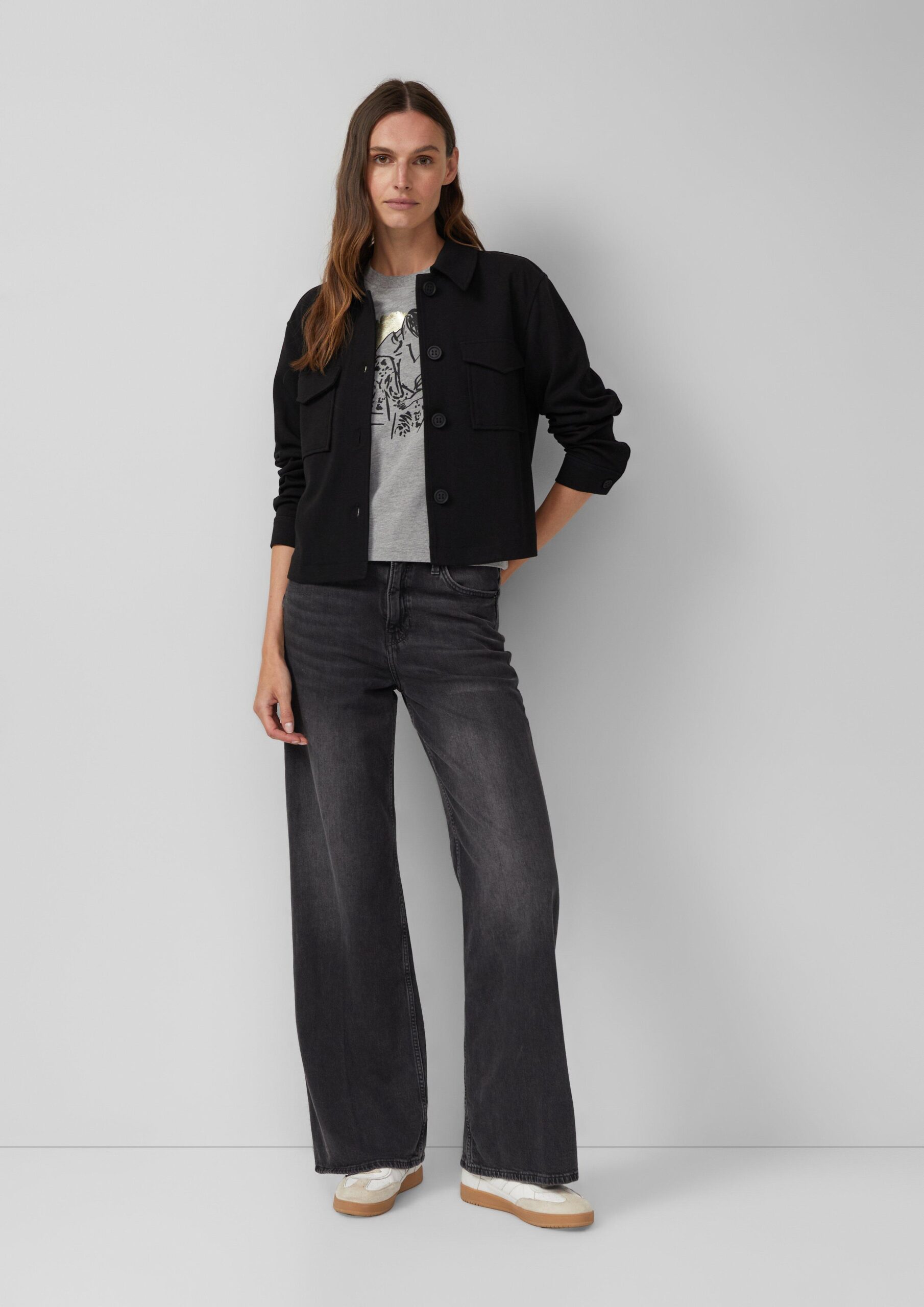 T-Shirt mit Folien-Print