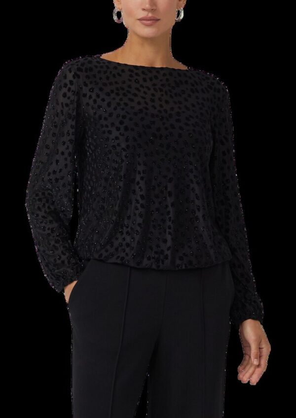 Transparentes Samtshirt im Relaxed Fit