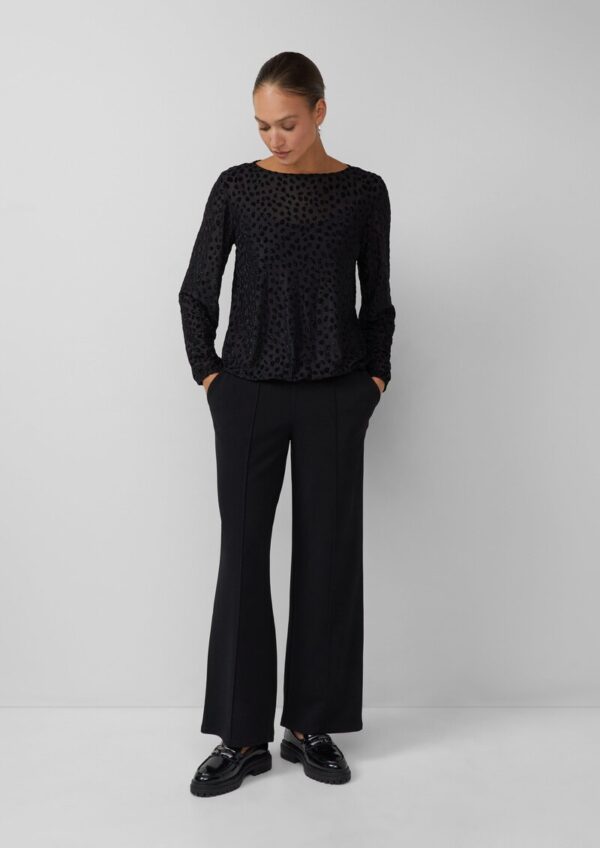 Transparentes Samtshirt im Relaxed Fit