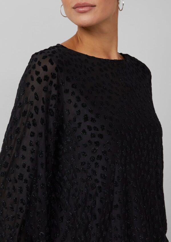 Transparentes Samtshirt im Relaxed Fit