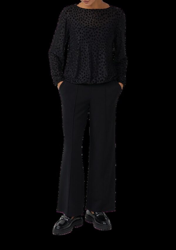 Transparentes Samtshirt im Relaxed Fit