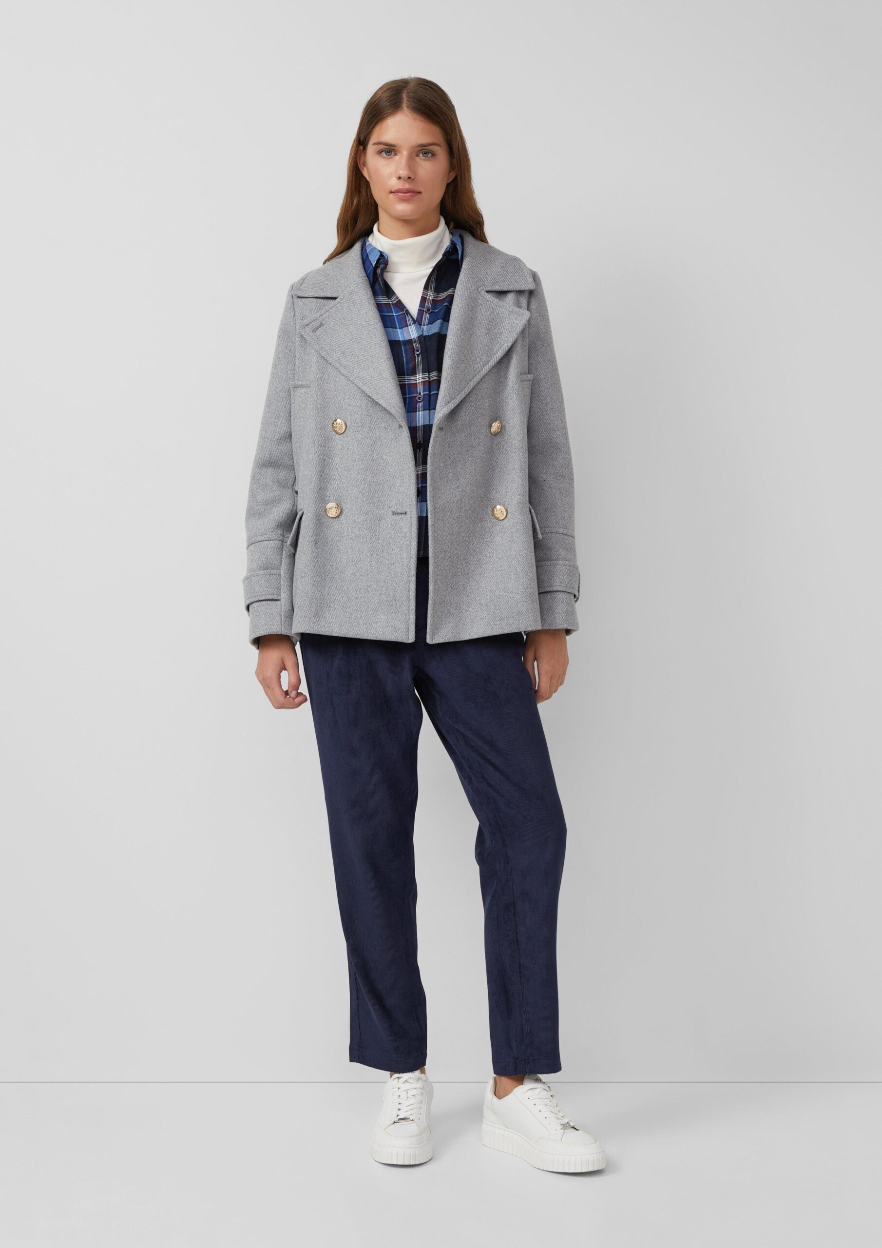 Ankle-Cordhose mit Elastikbund und Kordelzug