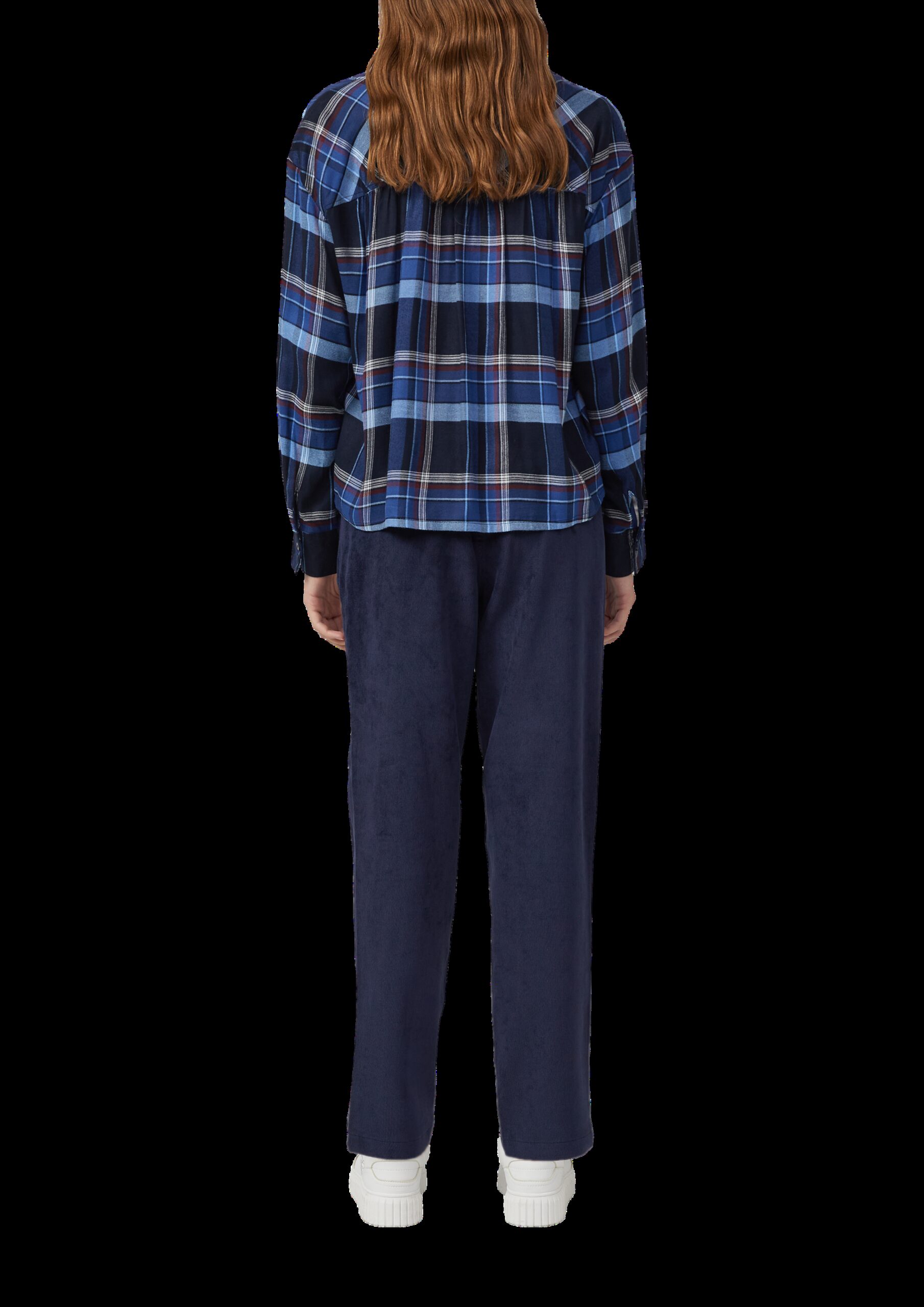 Ankle-Cordhose mit Elastikbund und Kordelzug