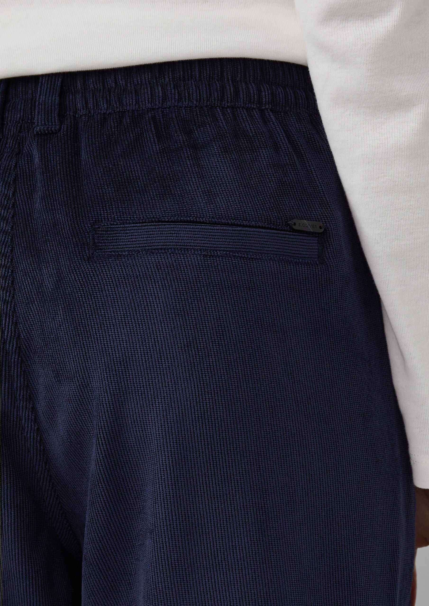 Ankle-Cordhose mit Elastikbund und Kordelzug