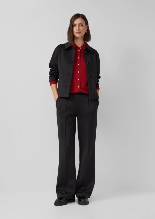 Hemdbluse aus Viskosemix mit Perlmuttknöpfen