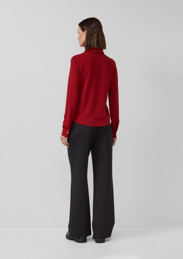 Hemdbluse aus Viskosemix mit Perlmuttknöpfen