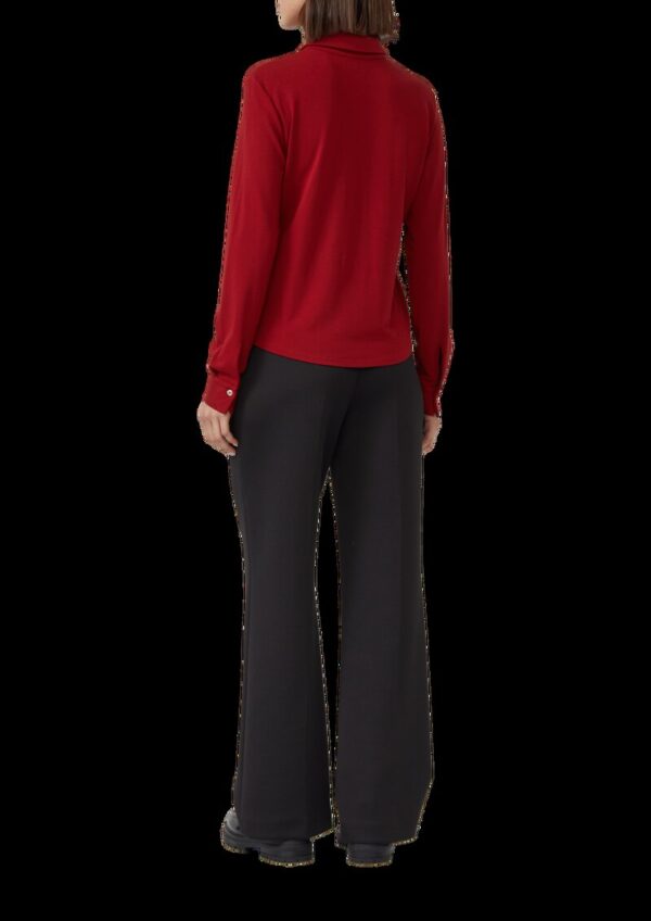 Hemdbluse aus Viskosemix mit Perlmuttknöpfen