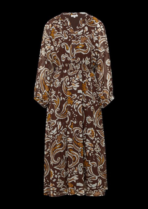 Chiffonkleid mit Effektgarn im Relaxed Fit