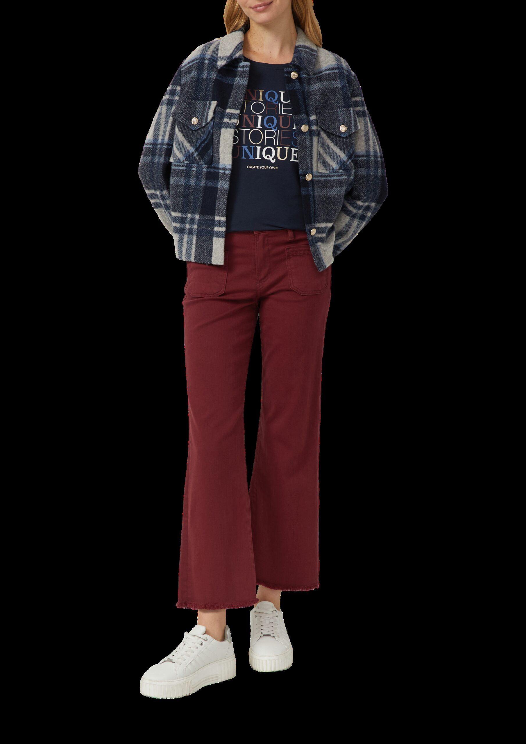 Jersey-Shirt im Slim Fit mit Frontprint