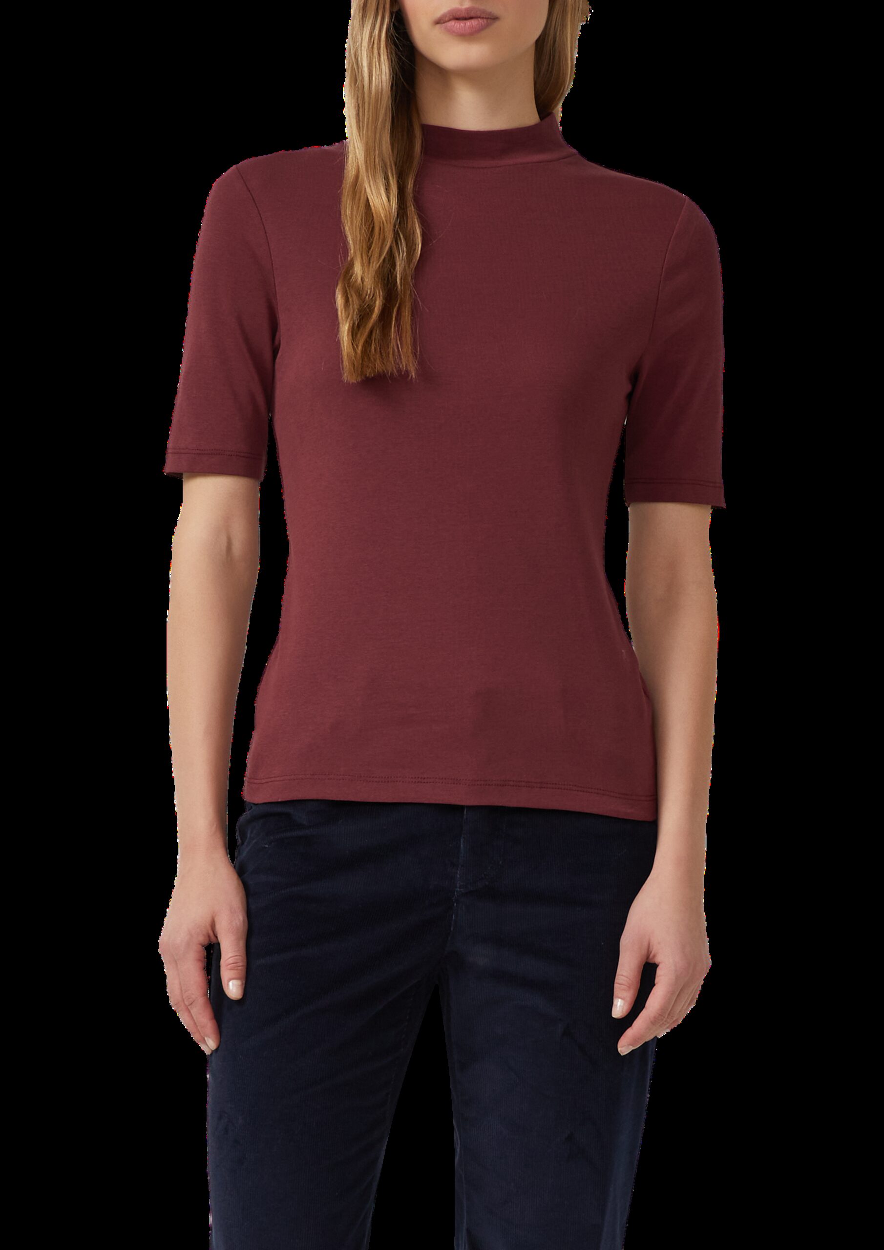 Shirt mit Halbarm im Slim Fit