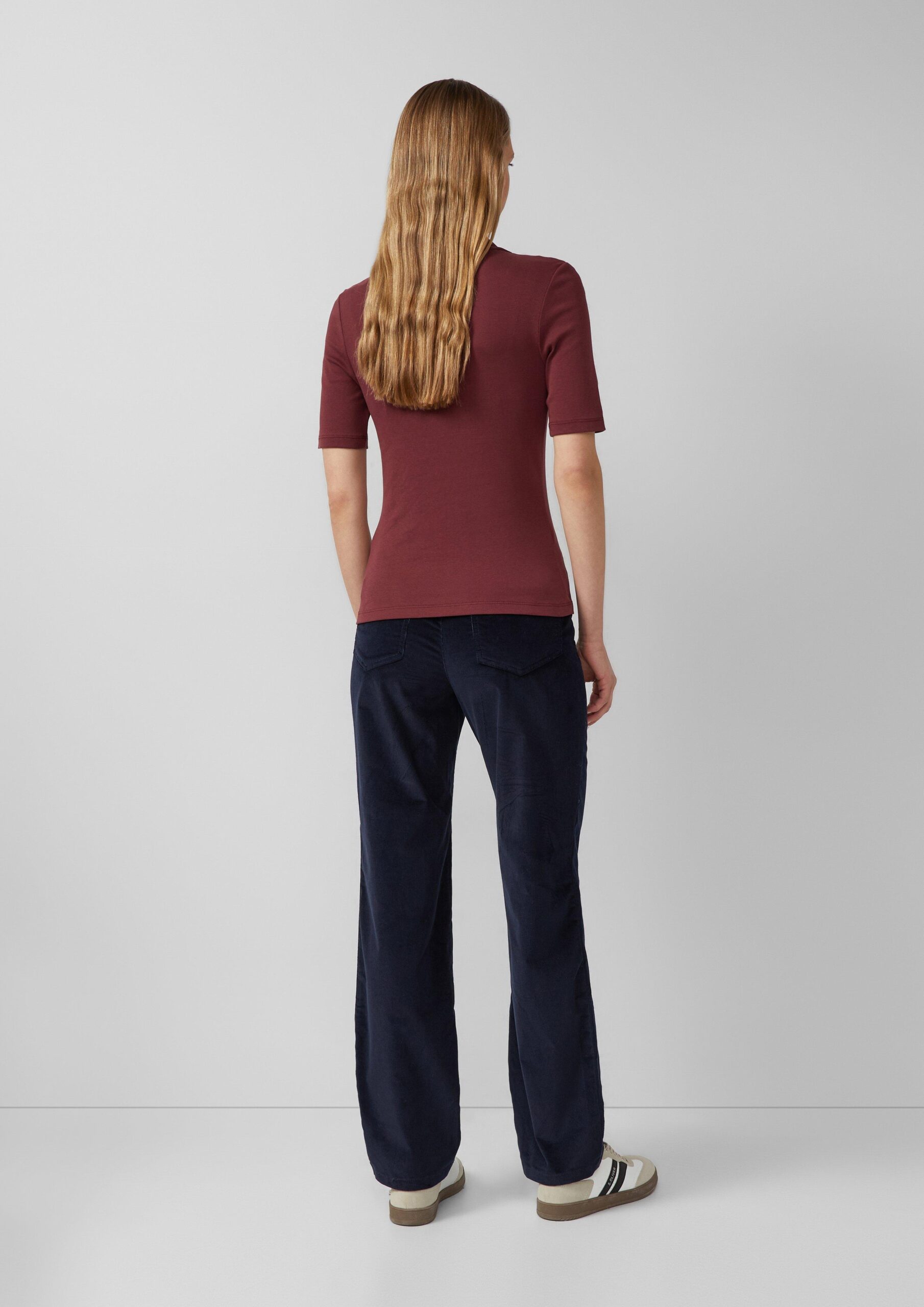 Shirt mit Halbarm im Slim Fit