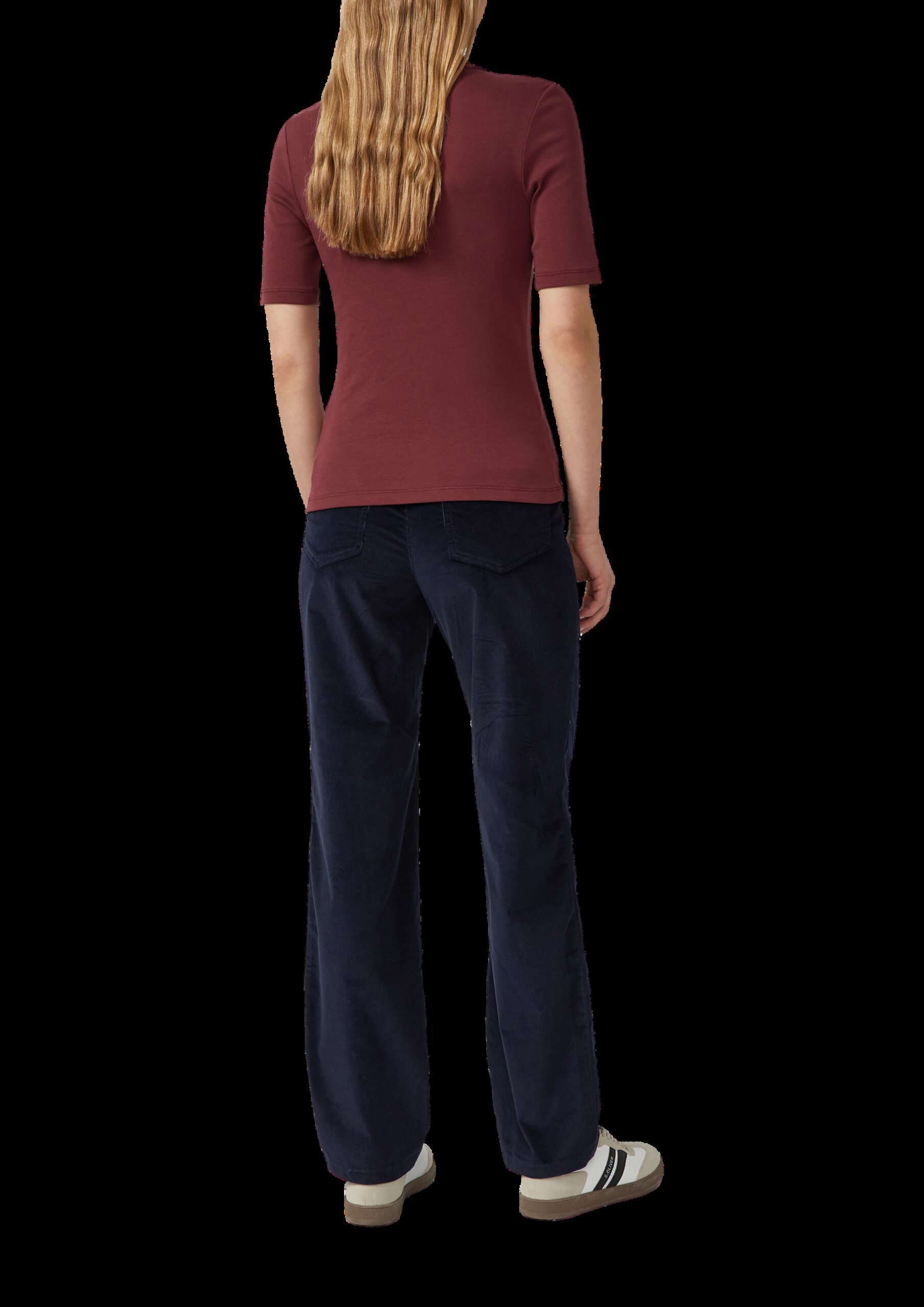 Shirt mit Halbarm im Slim Fit