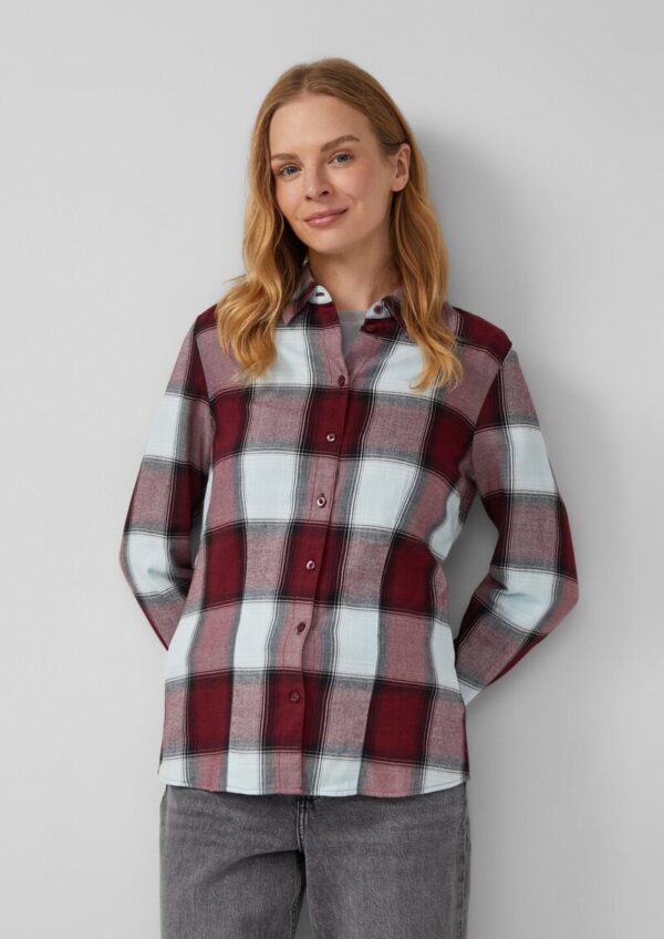 Taillierte Hemdbluse aus Flanell