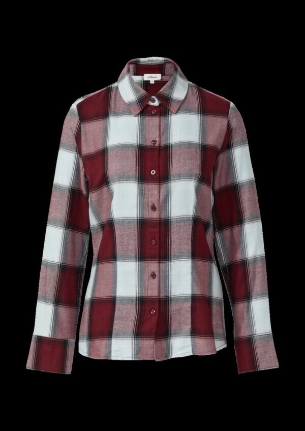 Taillierte Hemdbluse aus Flanell