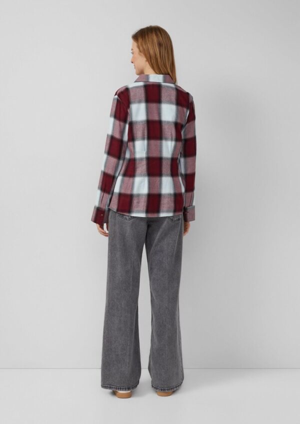 Taillierte Hemdbluse aus Flanell