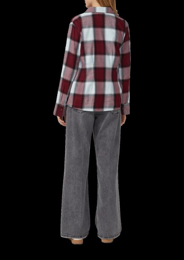 Taillierte Hemdbluse aus Flanell