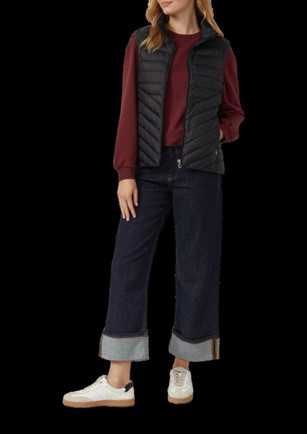 Verkürztes Sweatshirt mit Rollsaum