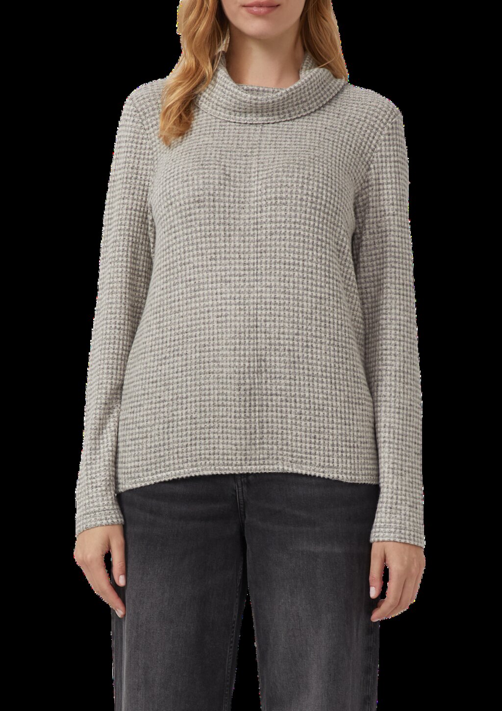 Weiches Jersey-Shirt mit Waffelstruktur