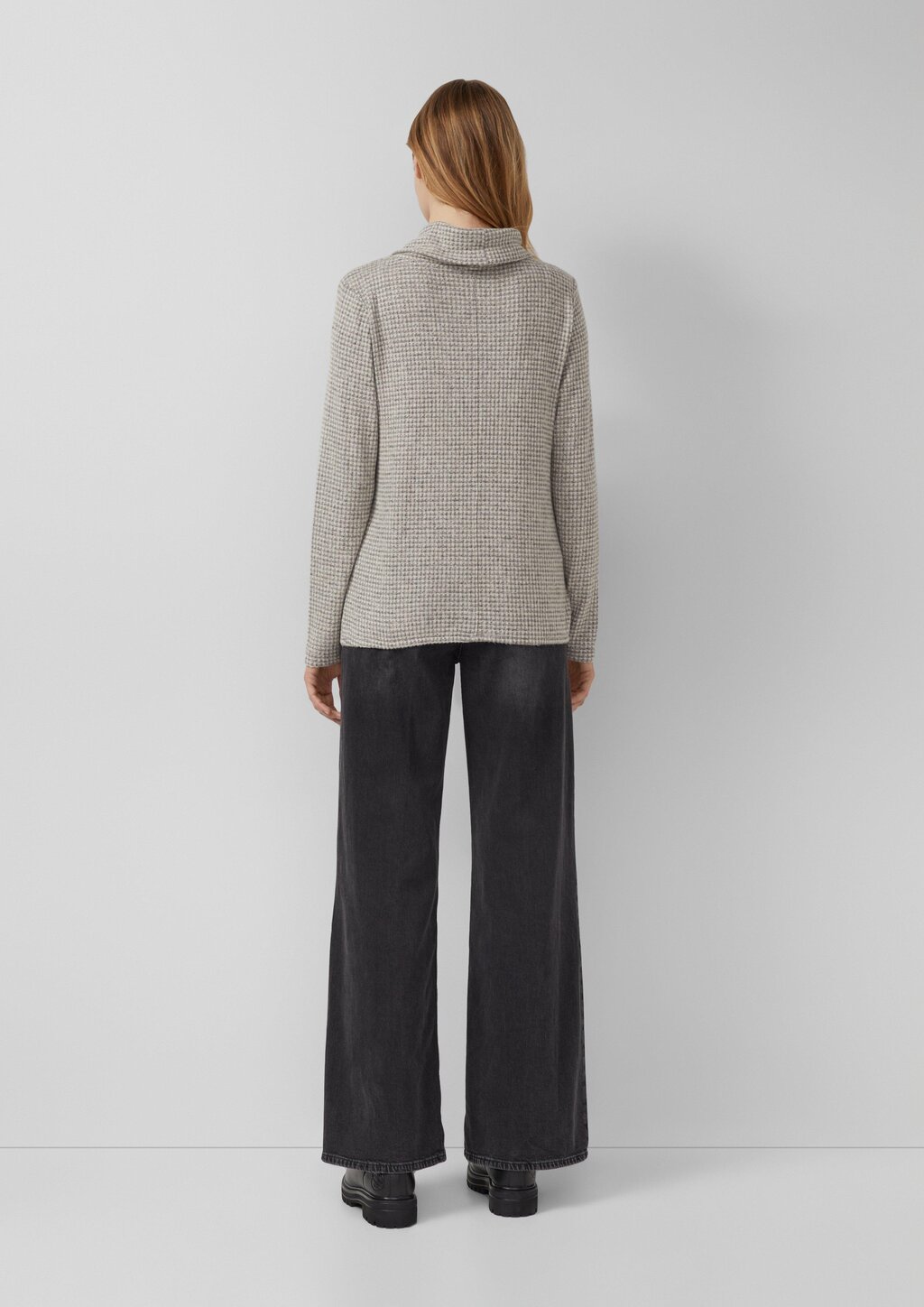 Weiches Jersey-Shirt mit Waffelstruktur