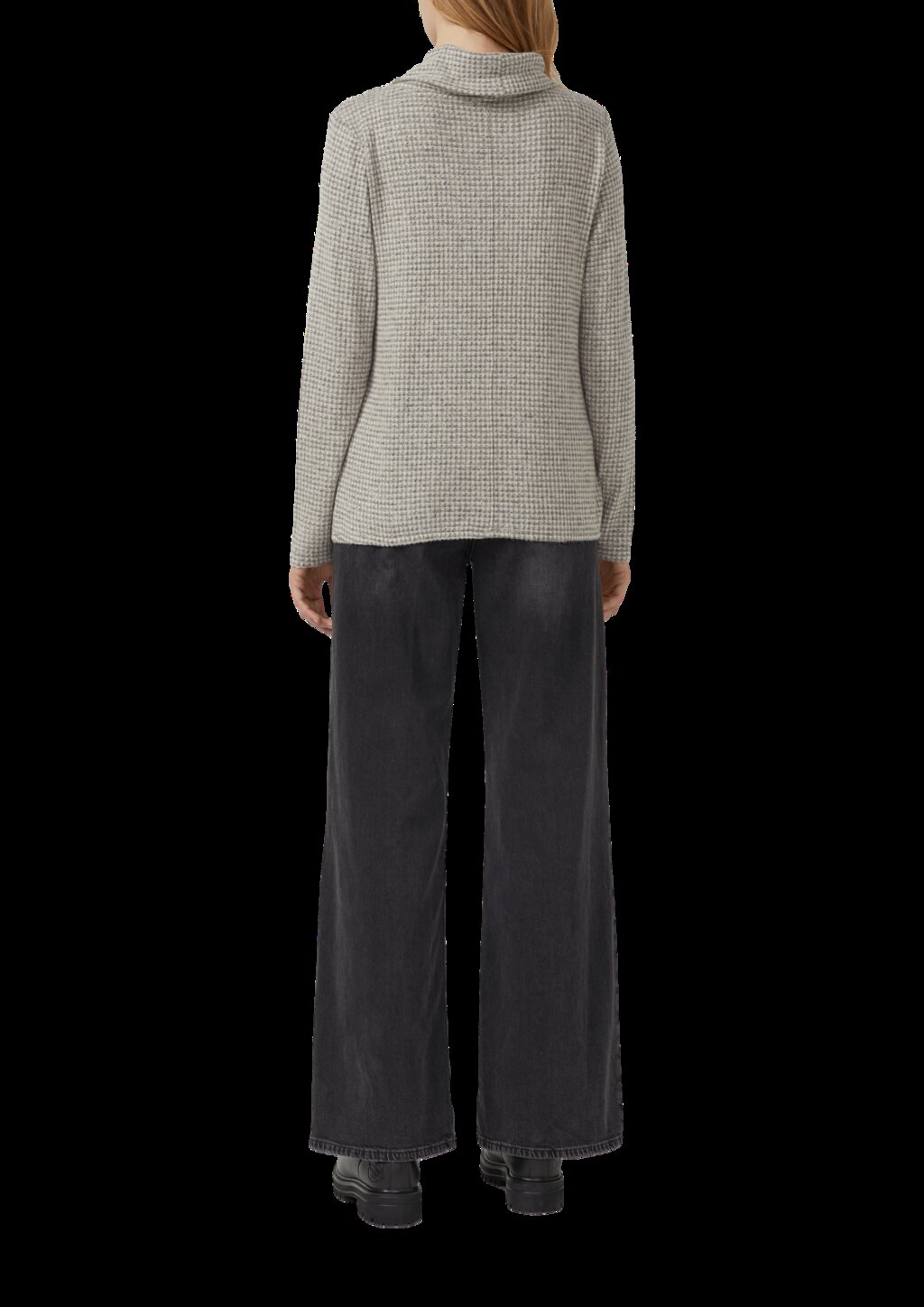 Weiches Jersey-Shirt mit Waffelstruktur